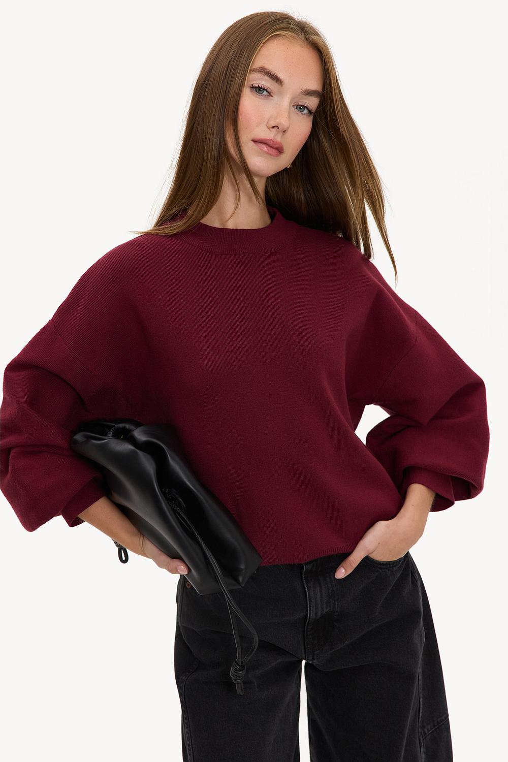 Burgundy sweater