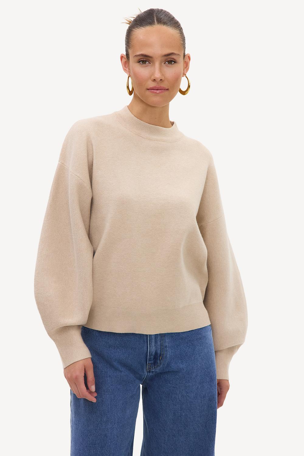 Lichtbeige trui