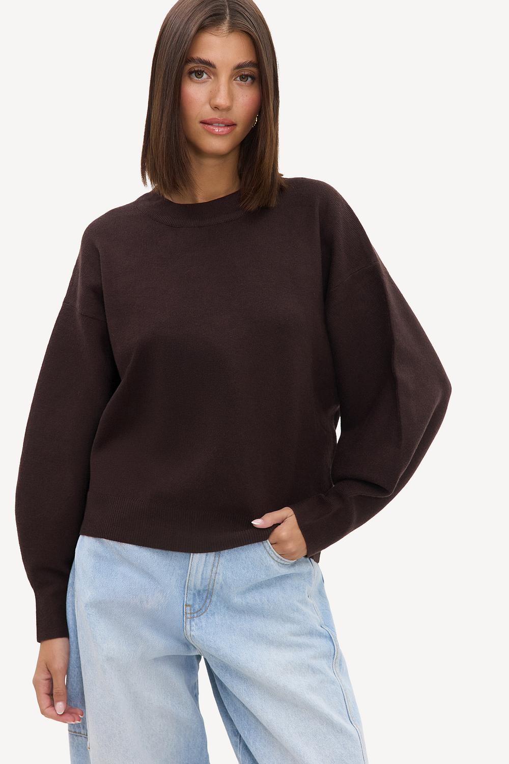 Dark brown sweater