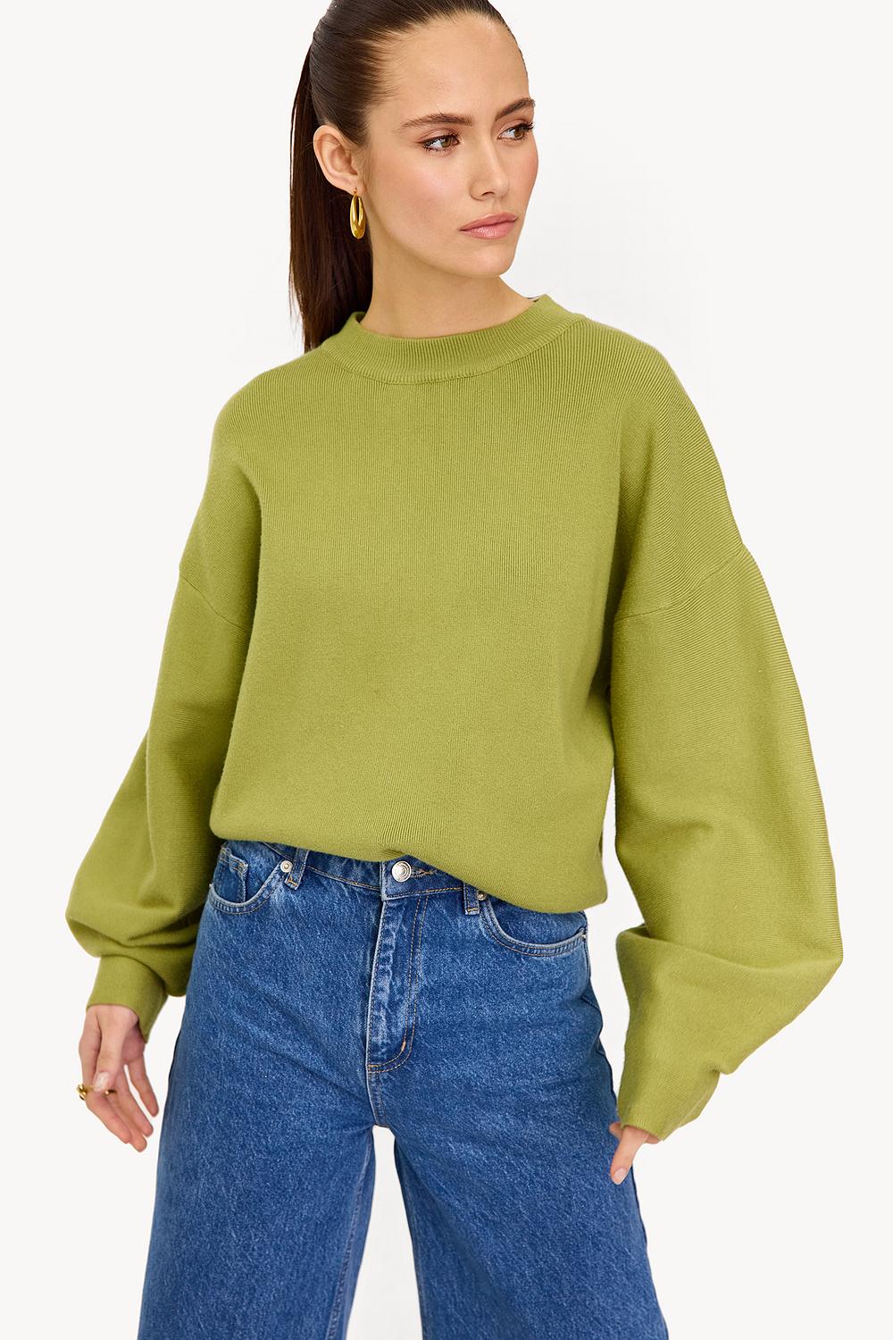 Pull vert clair