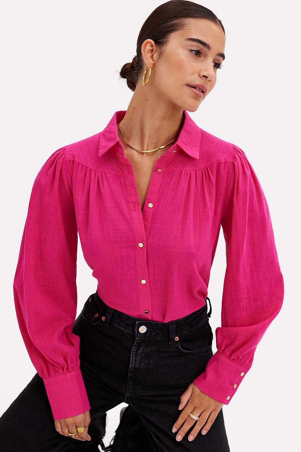Fuchsia blouse