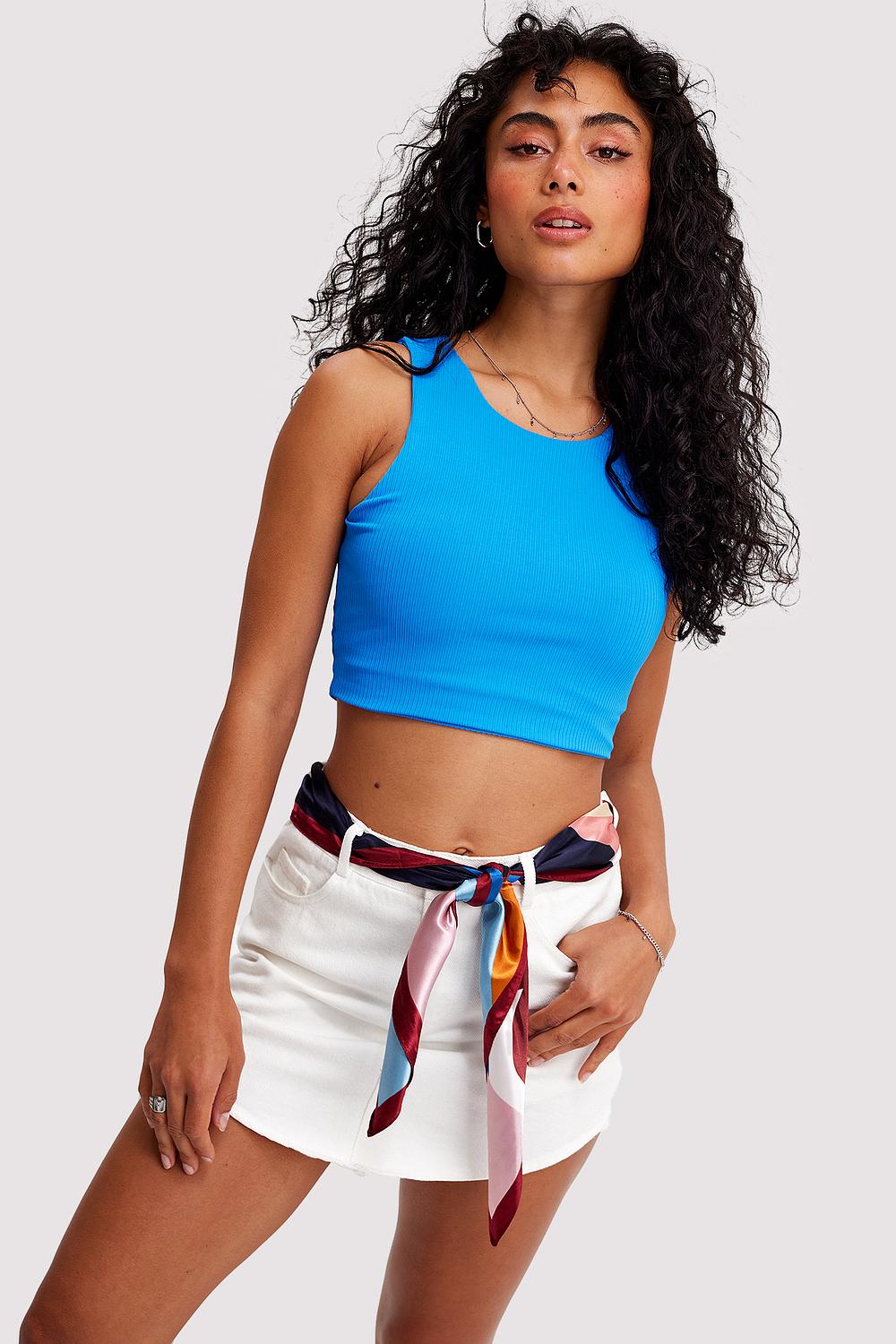 Top azul