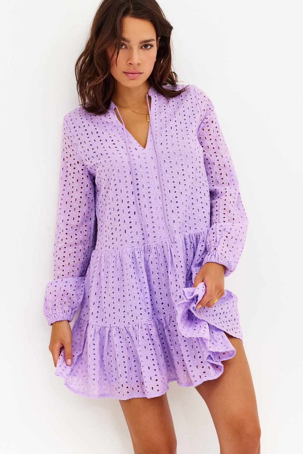 Lilac a-line dress