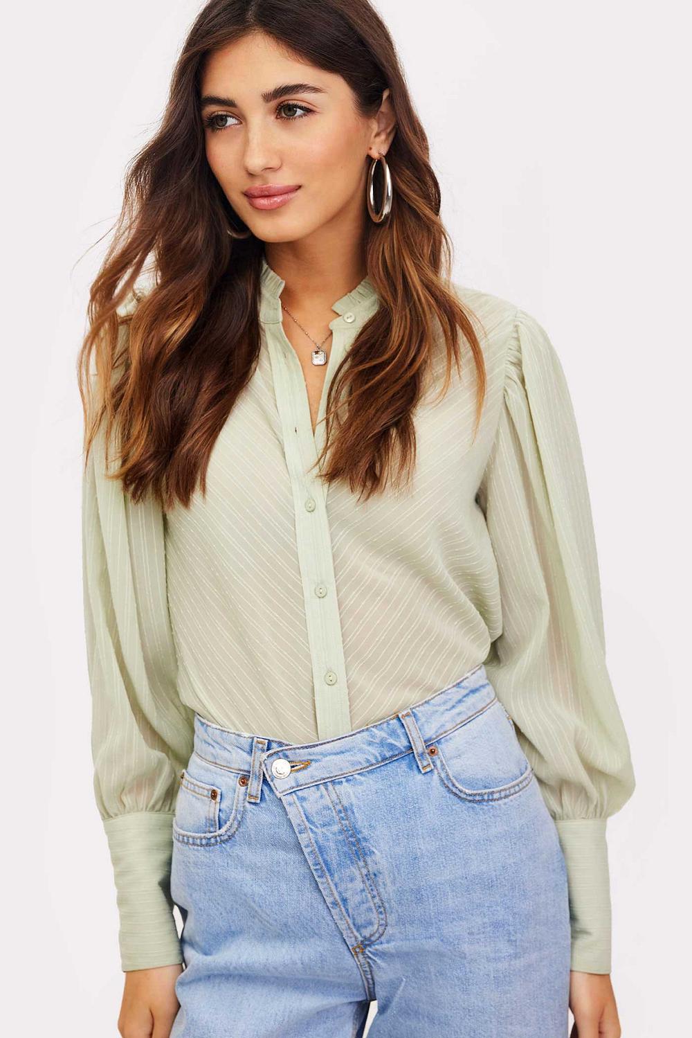 Lichtgroene blouse