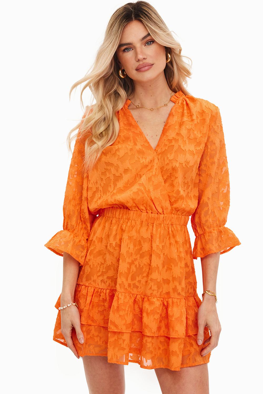 Oranje jurk