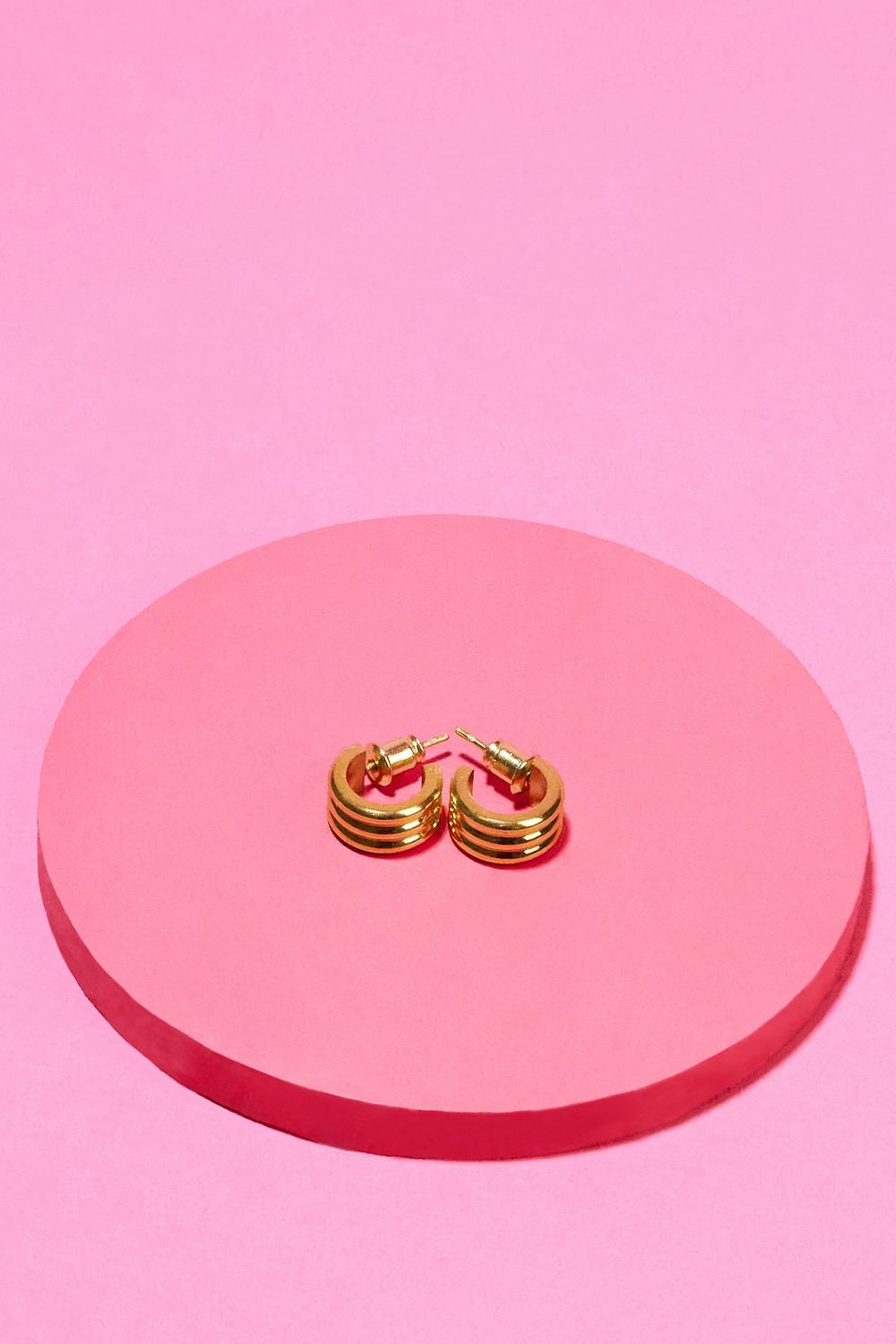 Boucles d'oreilles dorées