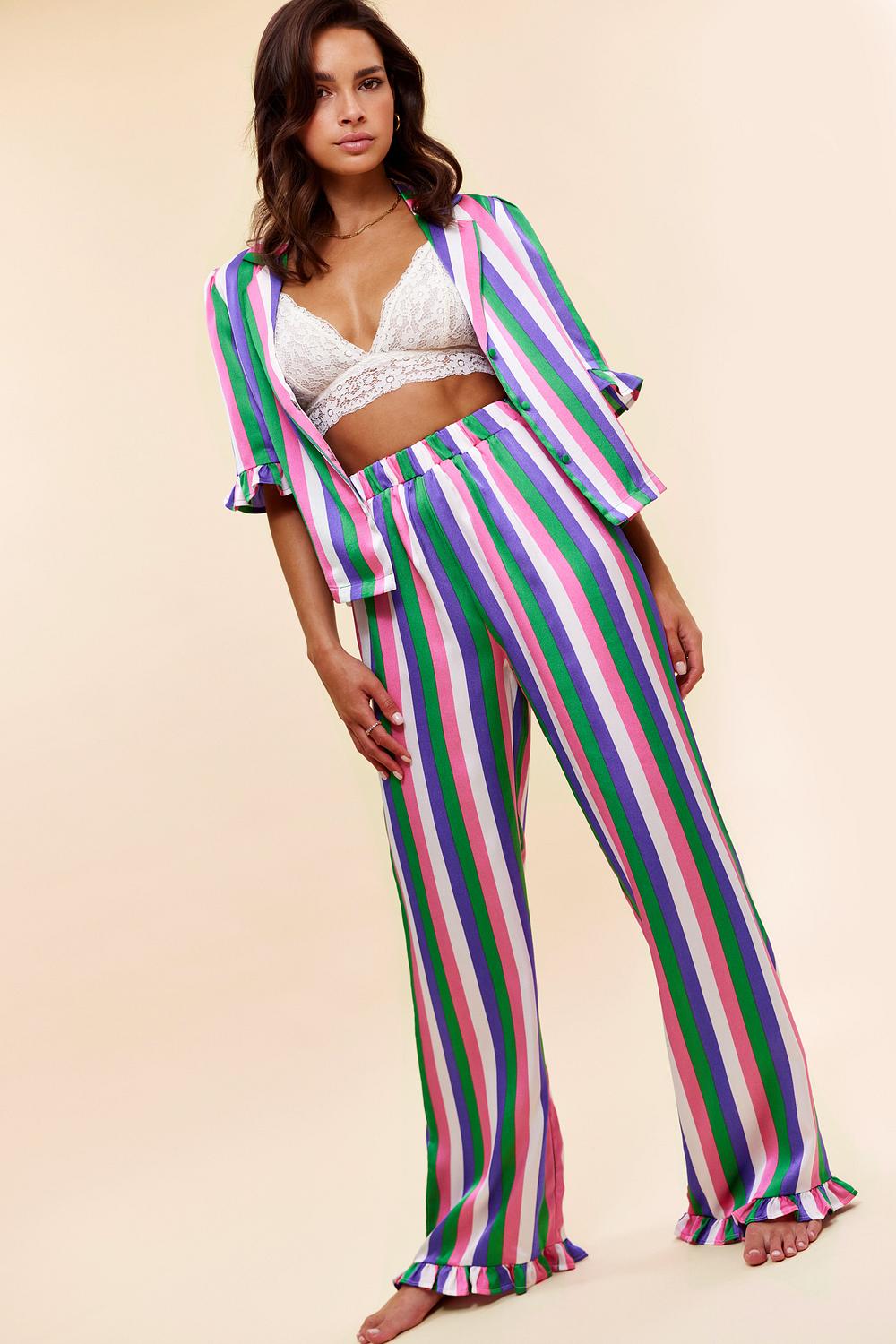 Striped pyjama trousers