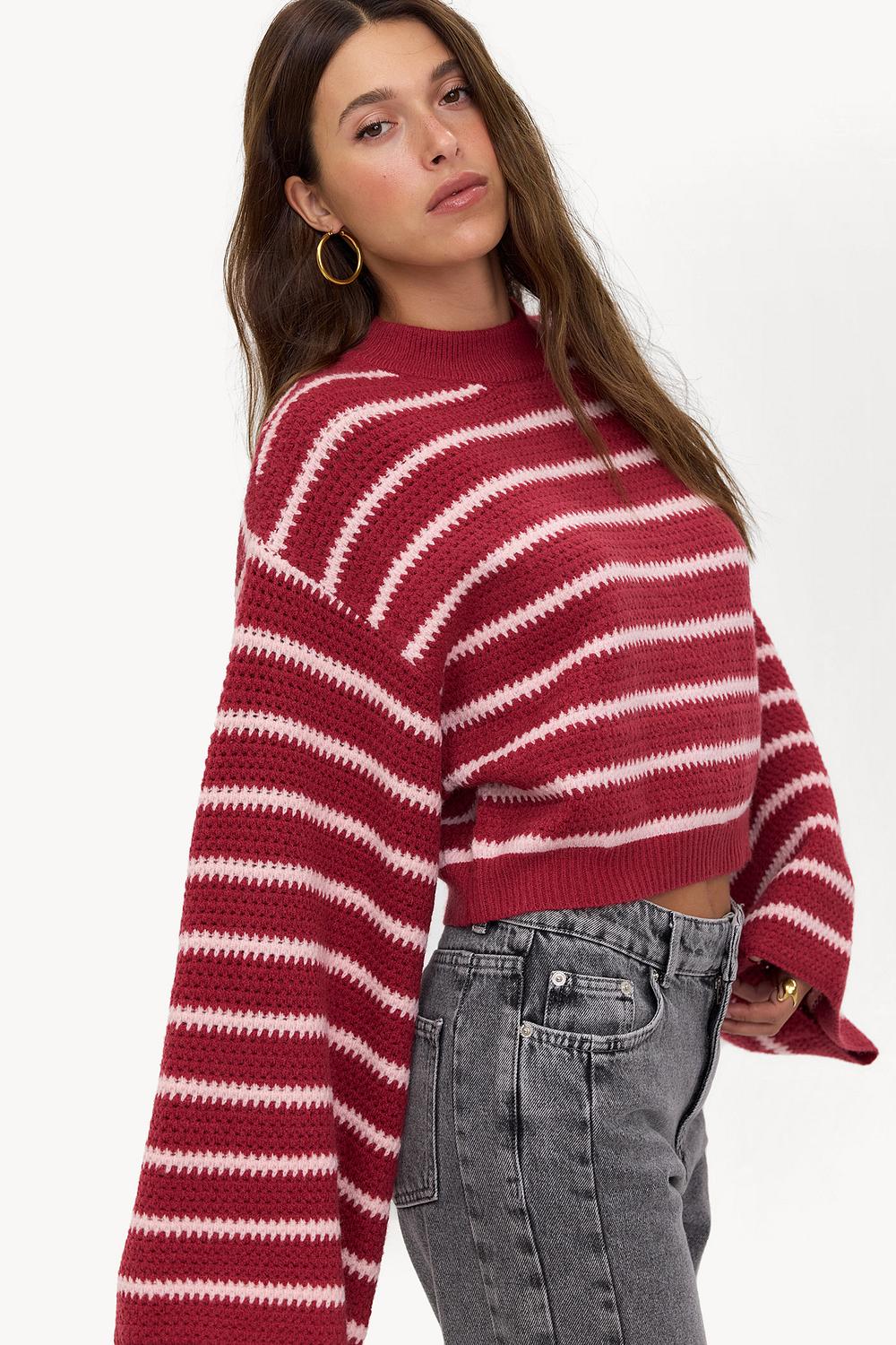 Jersey rojo a rayas