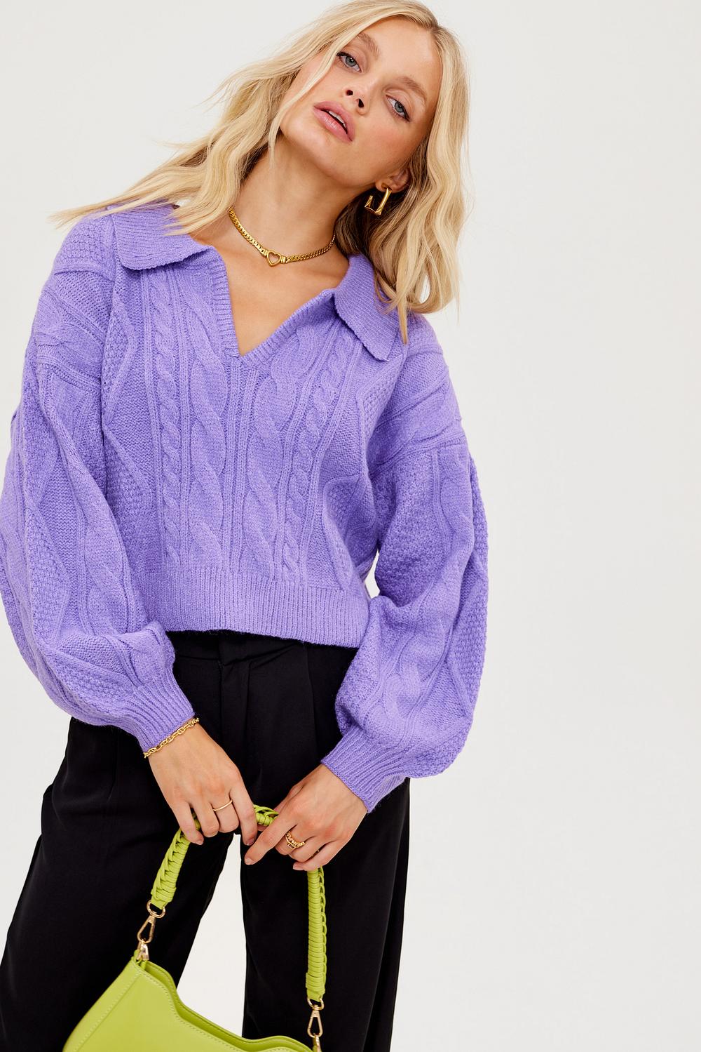 Loavies new arrivals paarse trui
