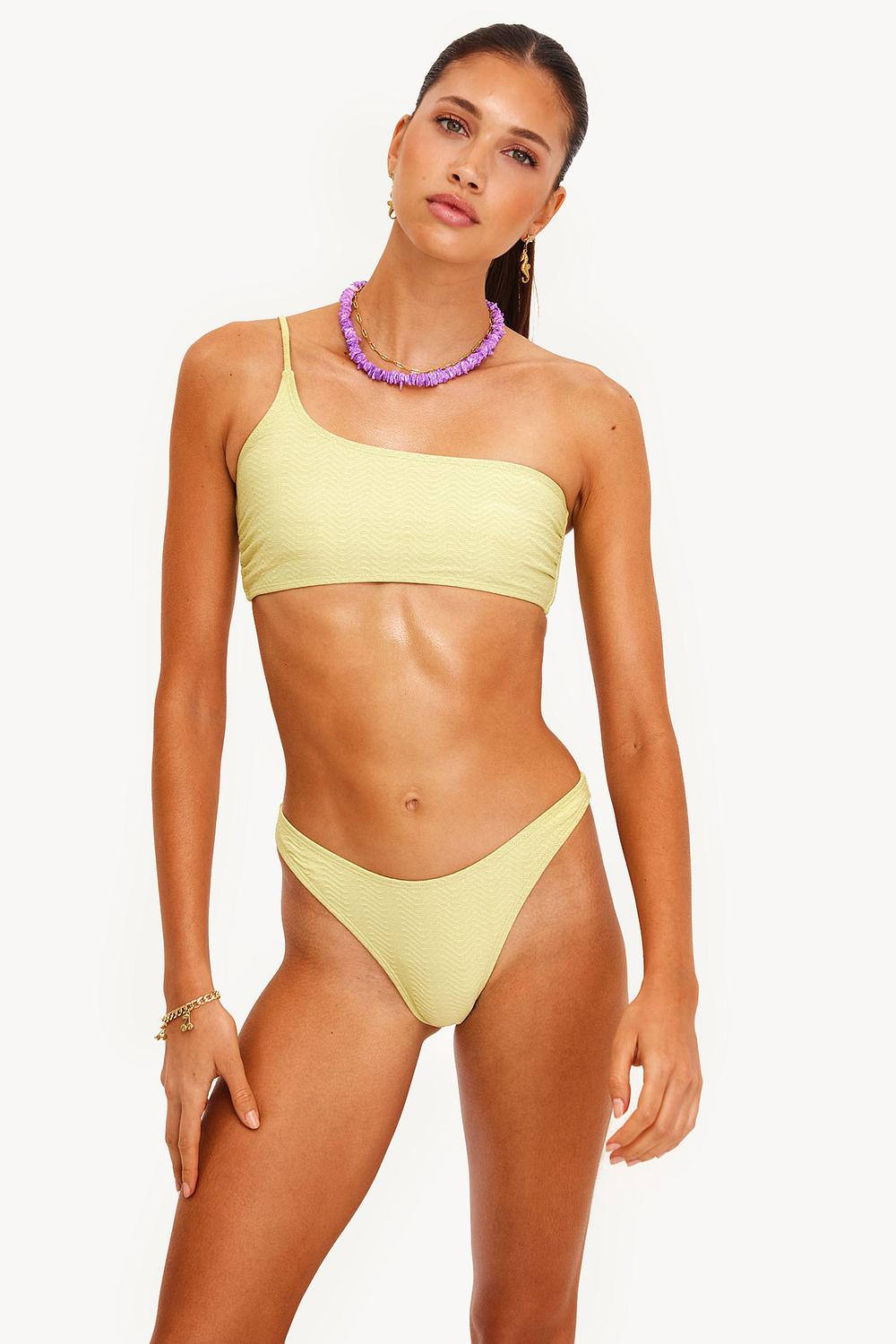 Top de bikini verde claro
