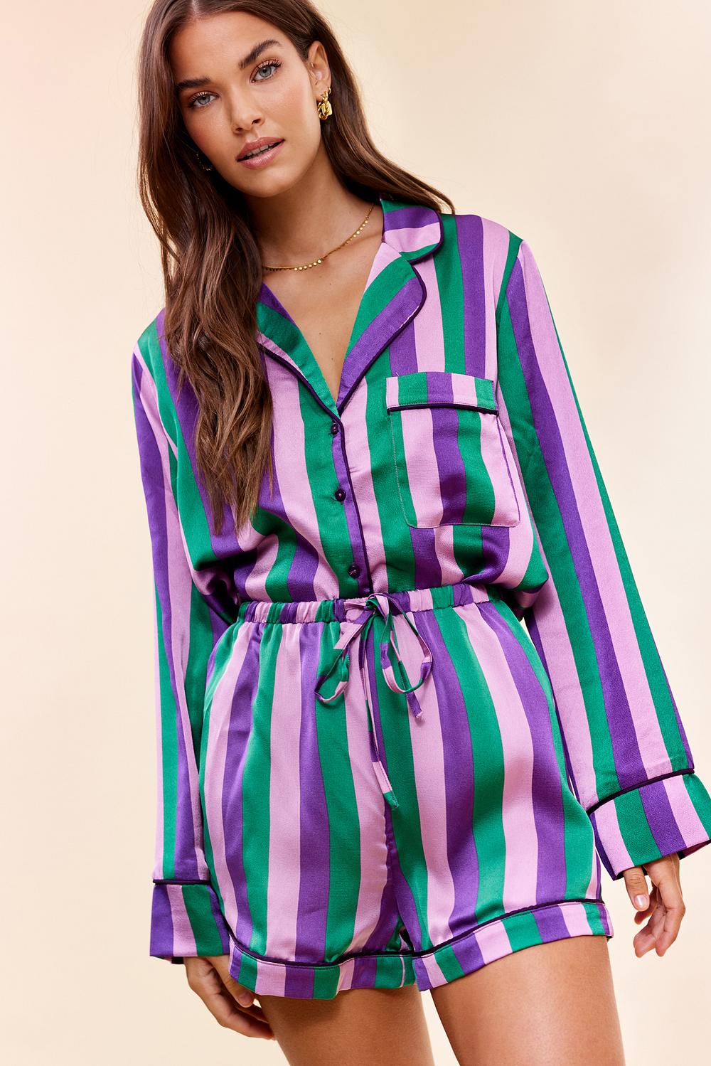 Purple pyjama short