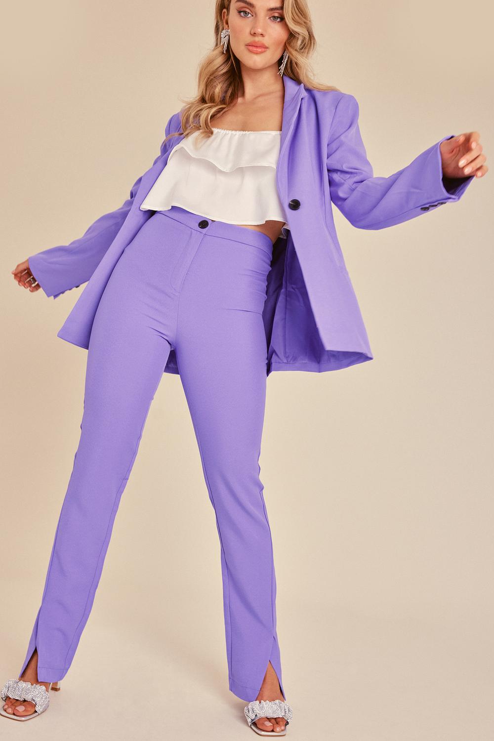 Purple trousers