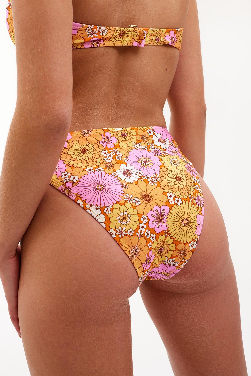 Parasiet pols Meenemen Bikini broek met bloemenprint | Loavies