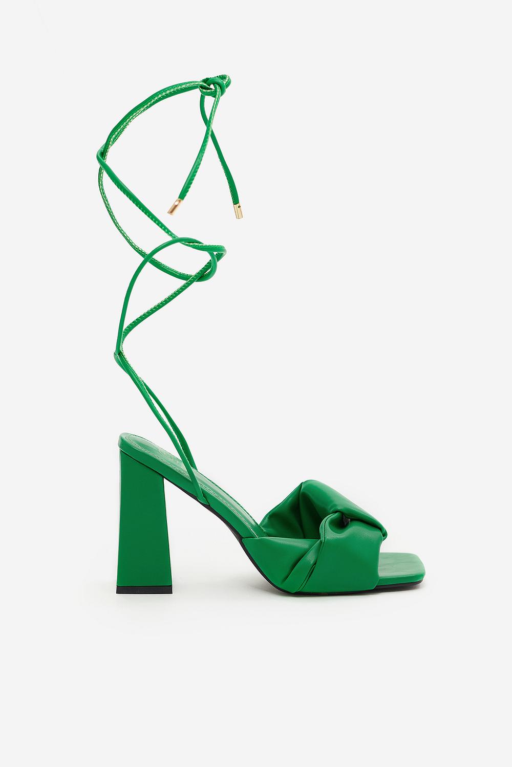 Sandales talons verts
