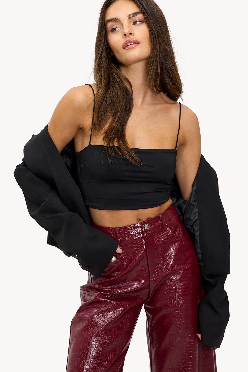 Zwarte top