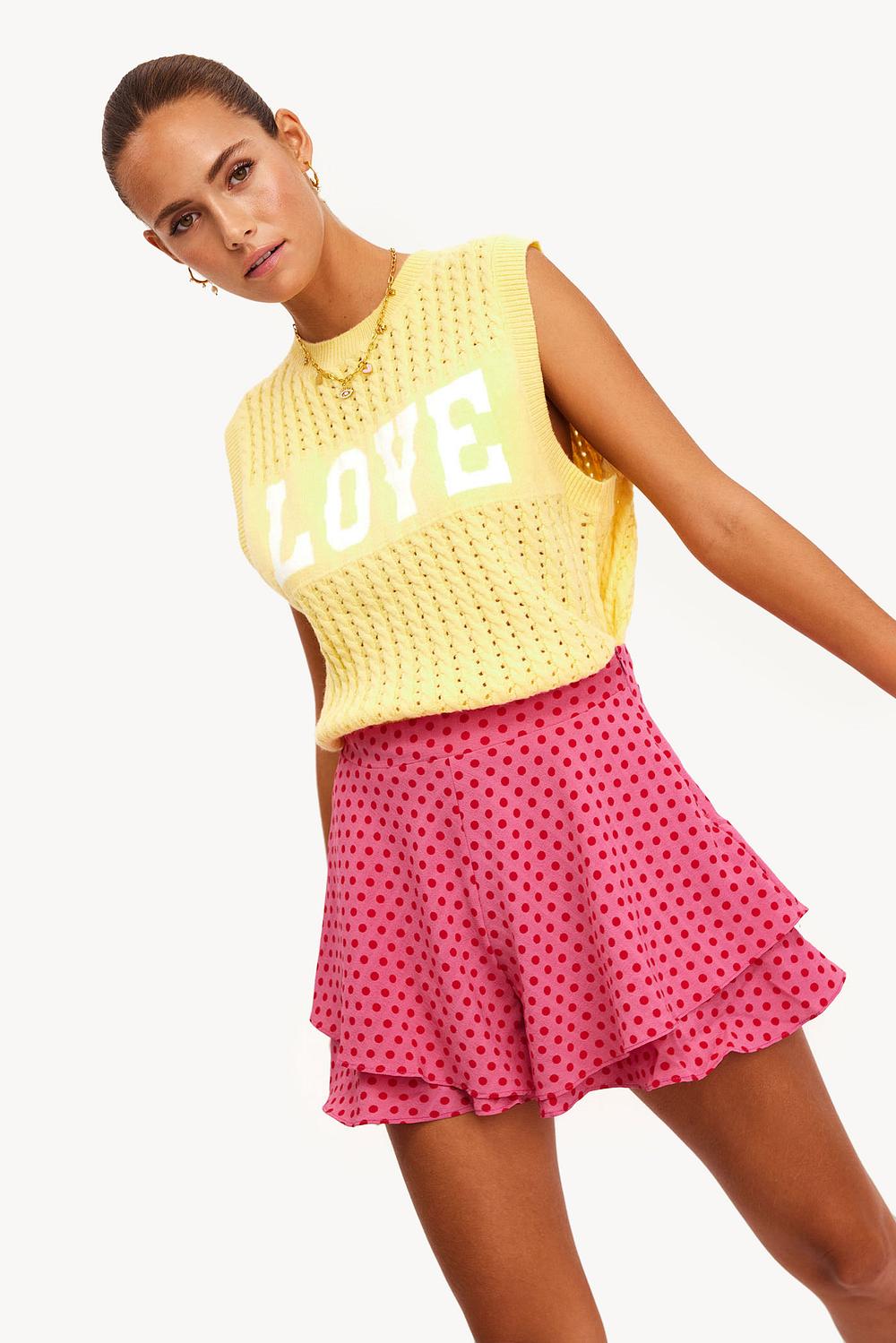 Jupe rose a pois Loavies