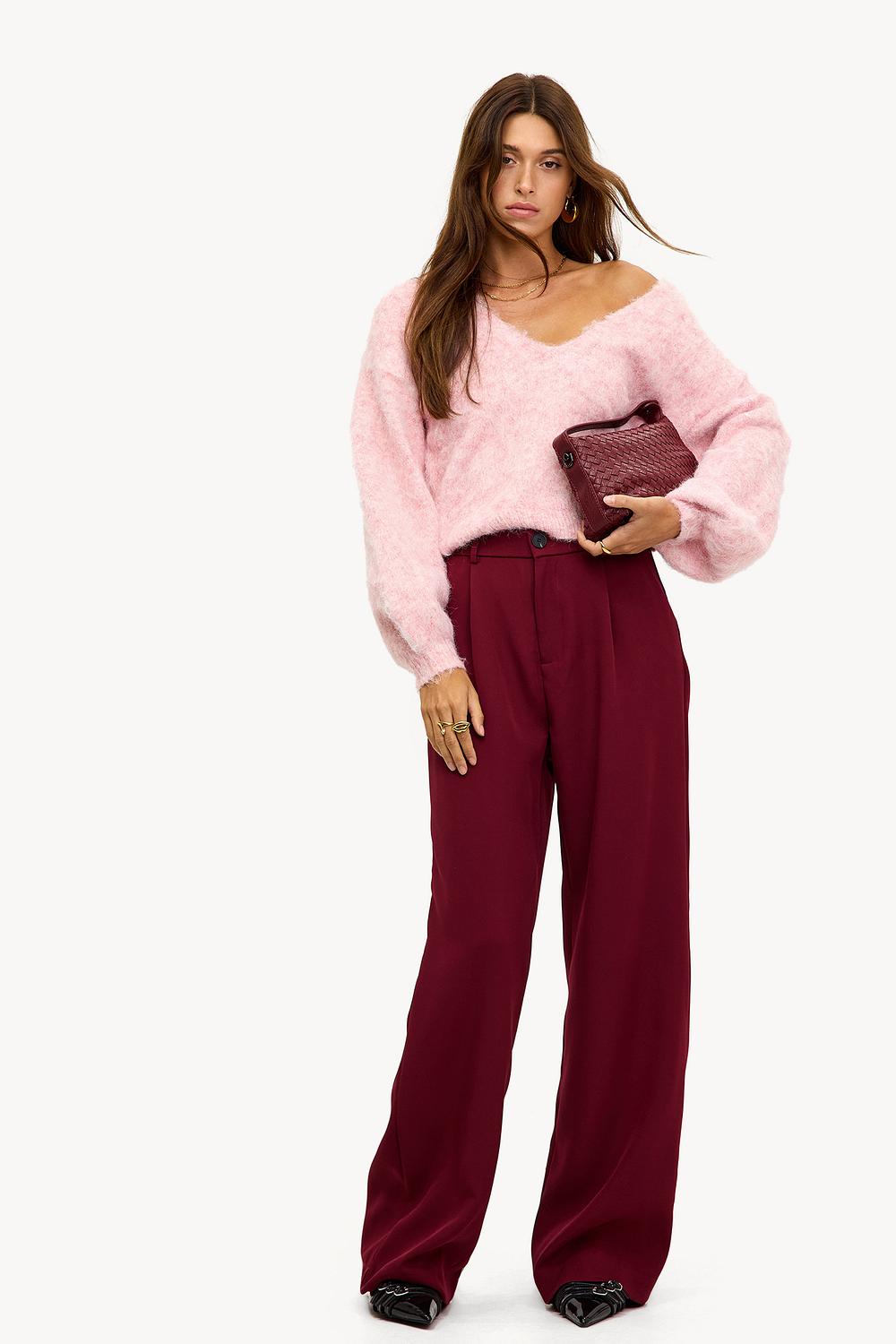 Pantalón burdeos