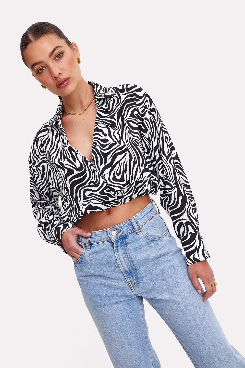Zebra blouse