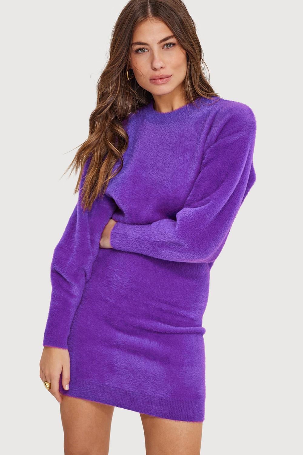 Purple fluffy dress