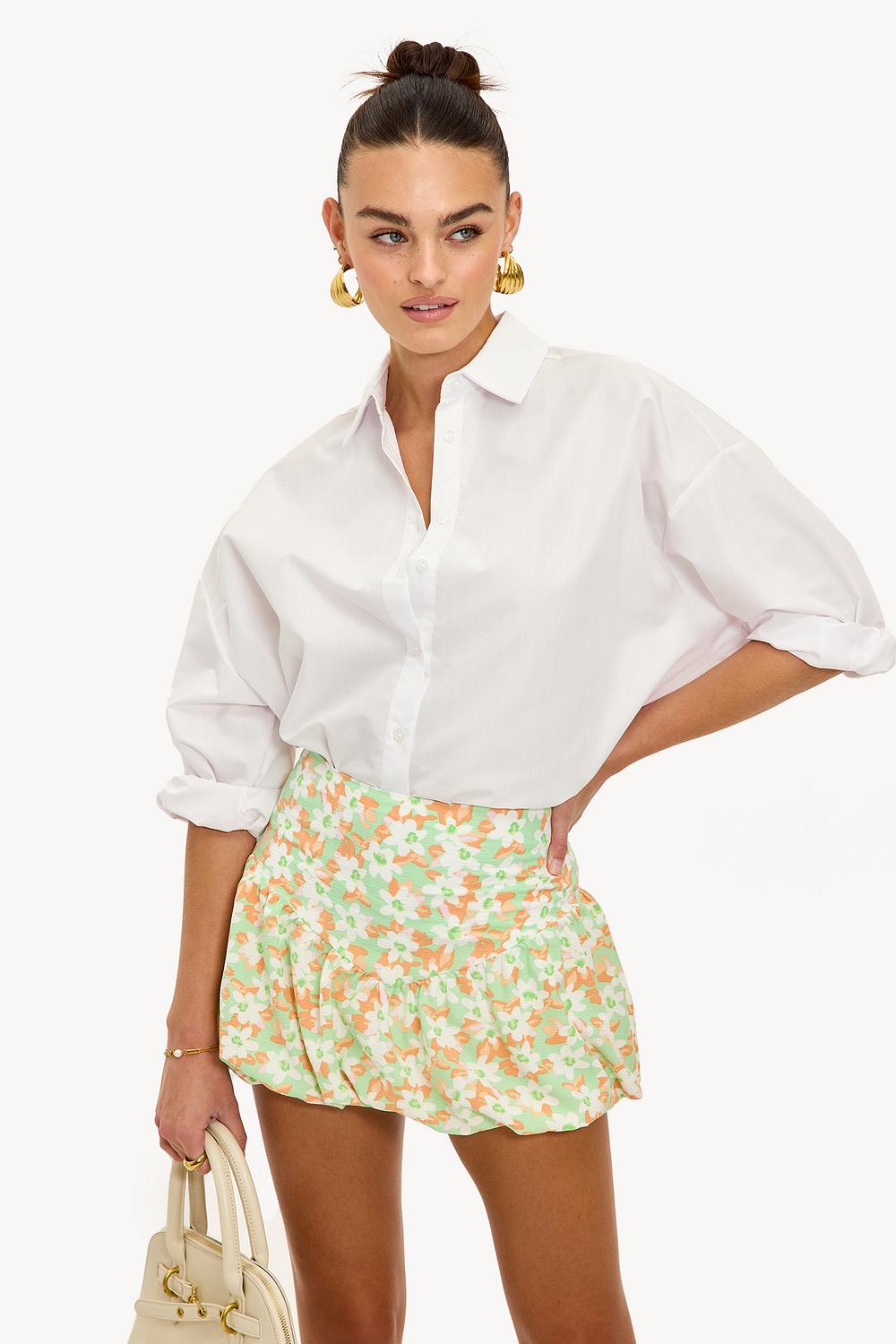 Groene mini rok