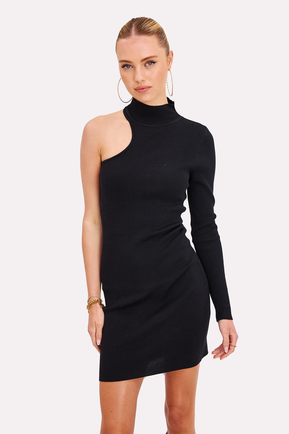 Zwarte mini jurk