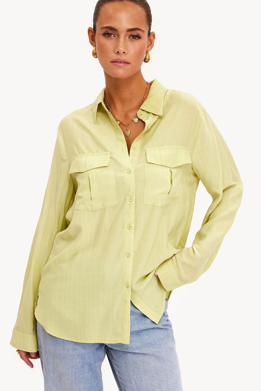 Lime green blouse