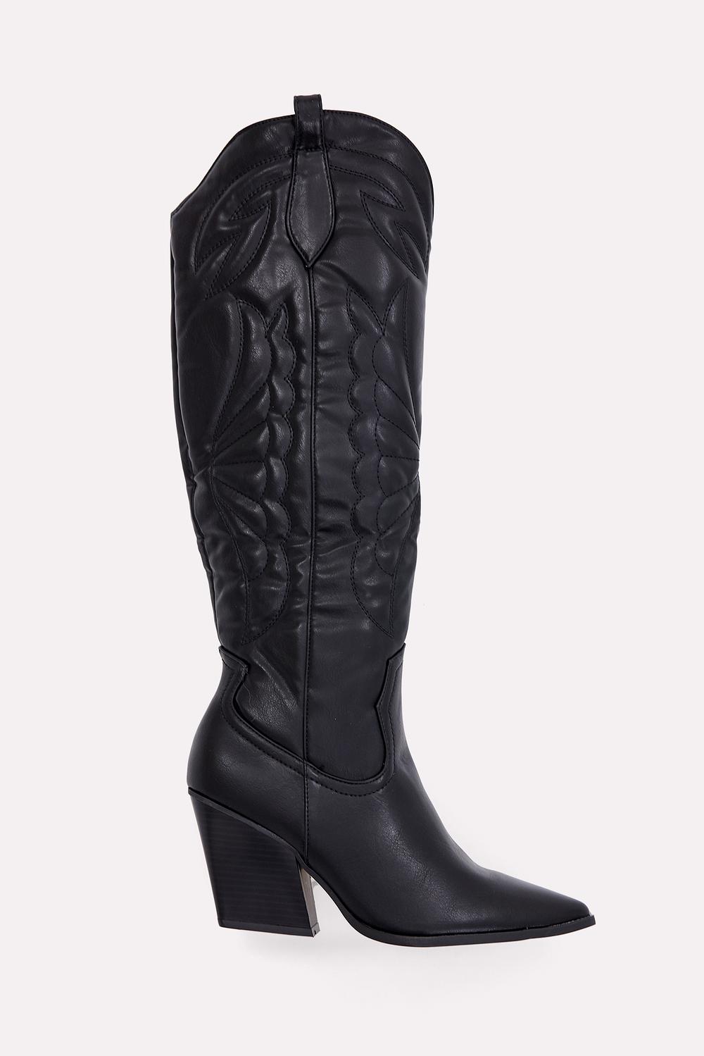Black cowboy boots