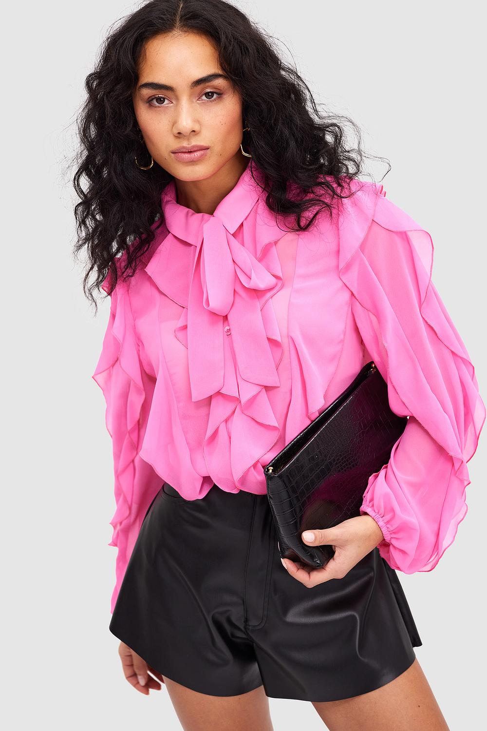 Roze blouse