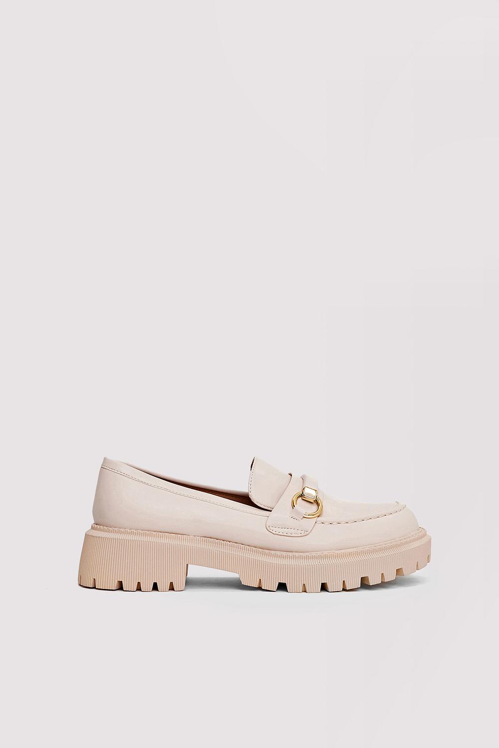 Beige loafers