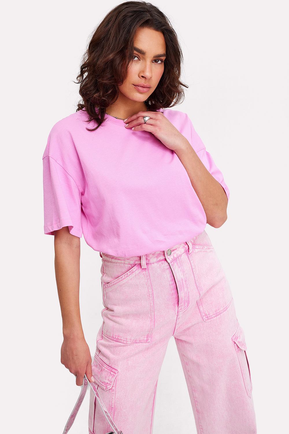 Roze oversized t-shirt