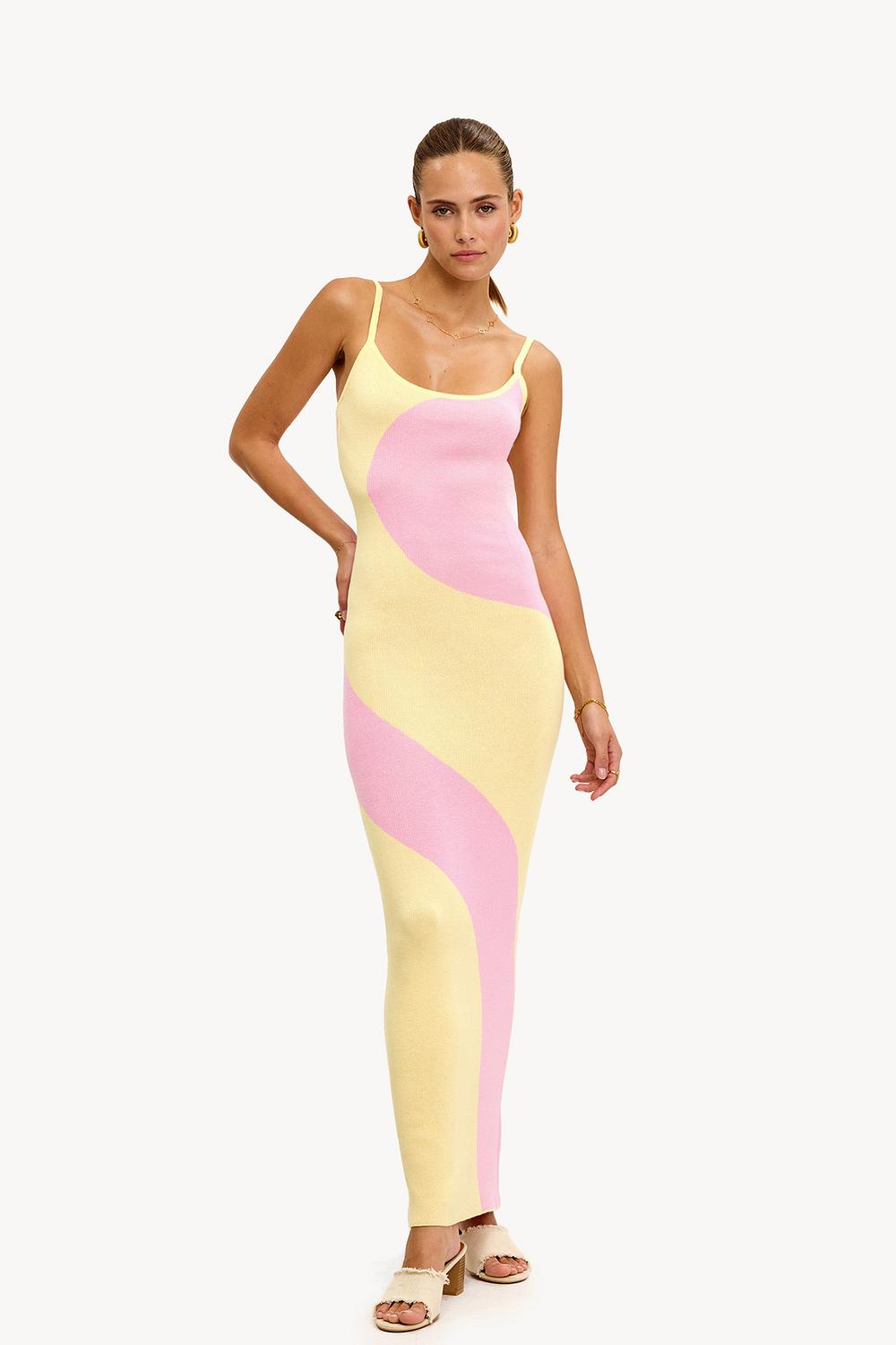 Maxi vestido amarillo
