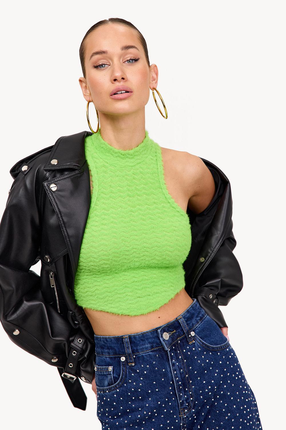 Crop top vert