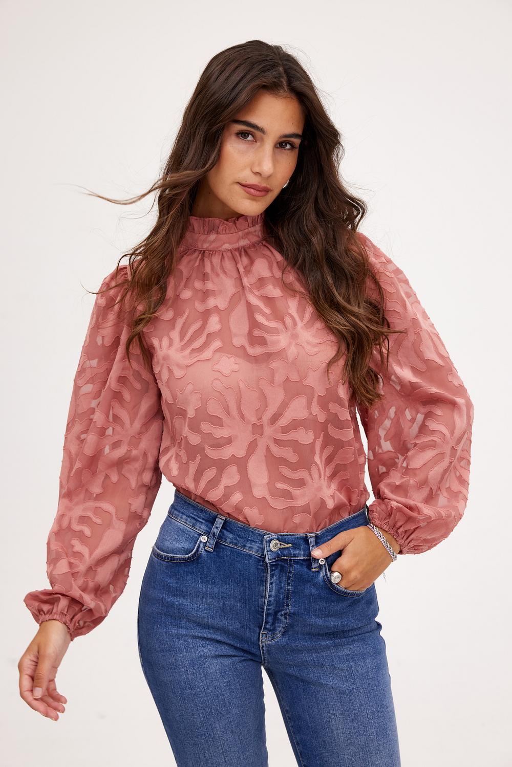 Mauve blouse