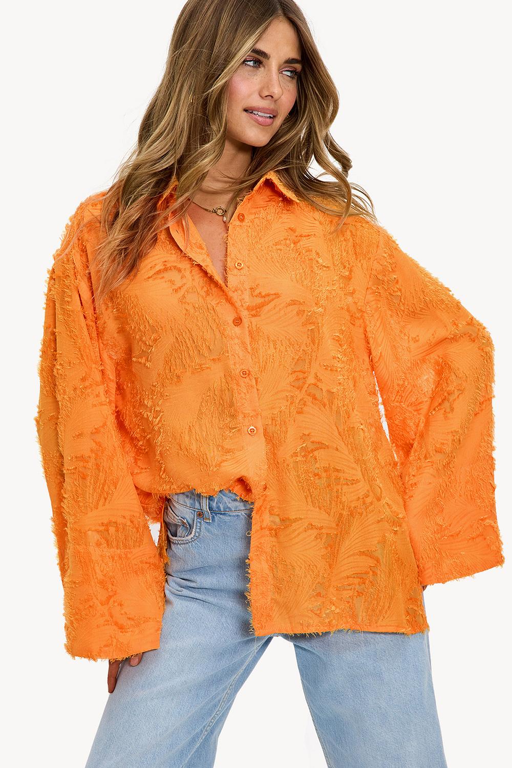 Orange blouse