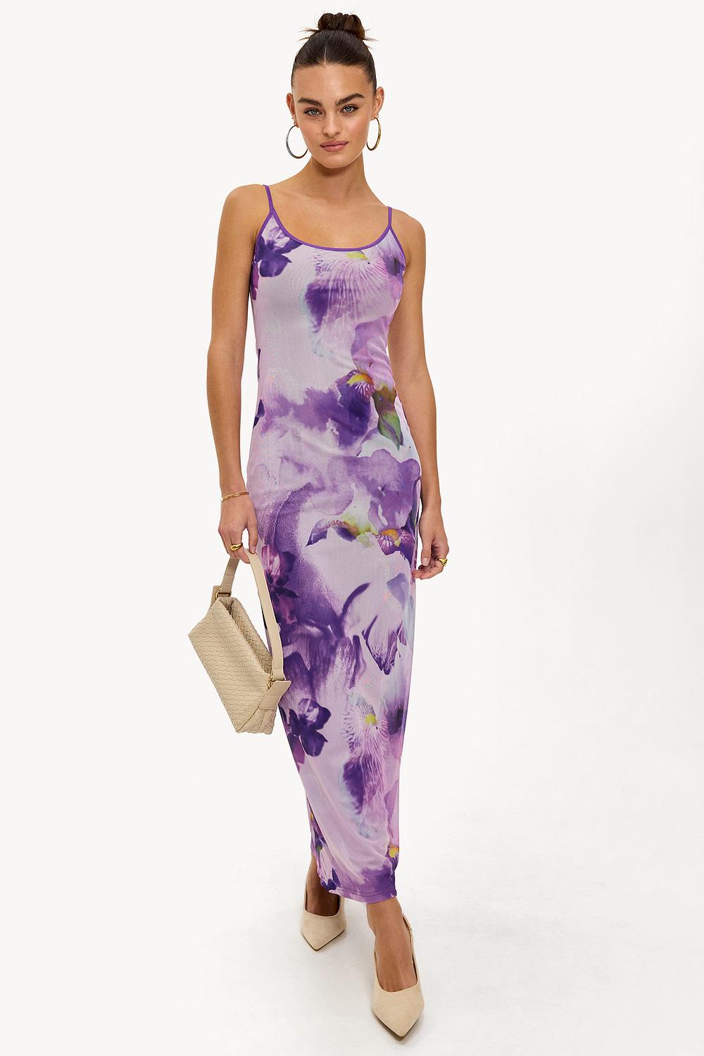 Purple maxi dress