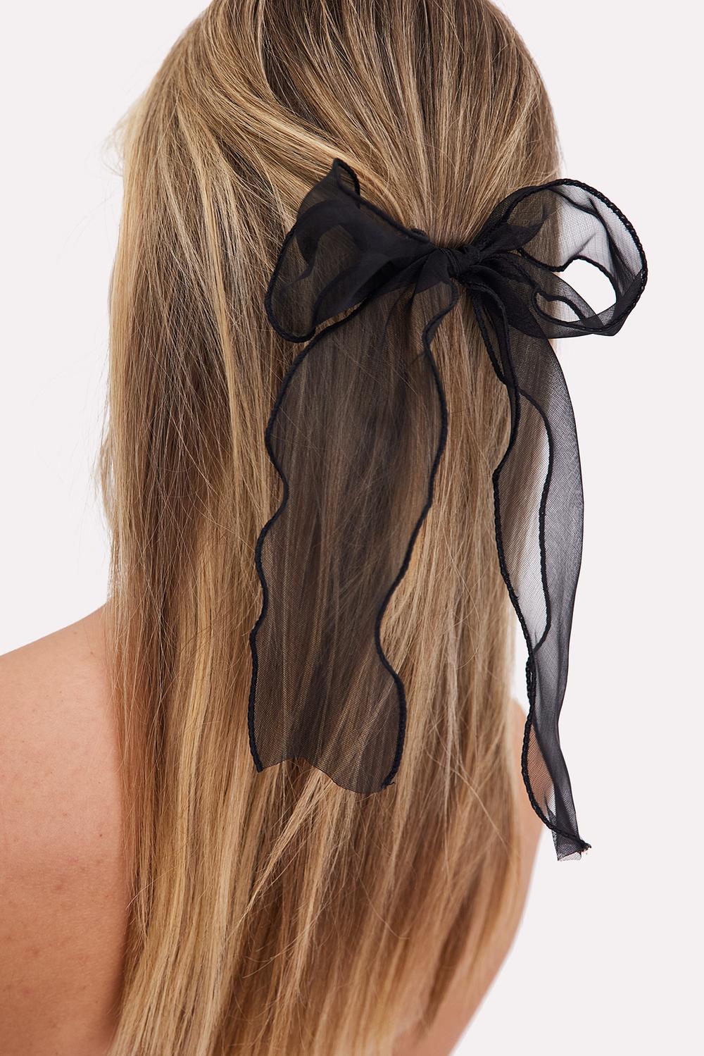Black bow hair clip Loavies