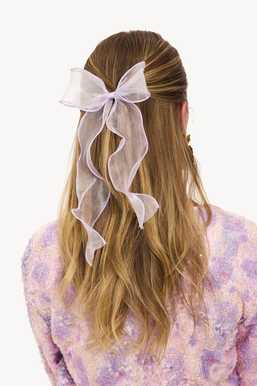 Pinza de pelo lila
