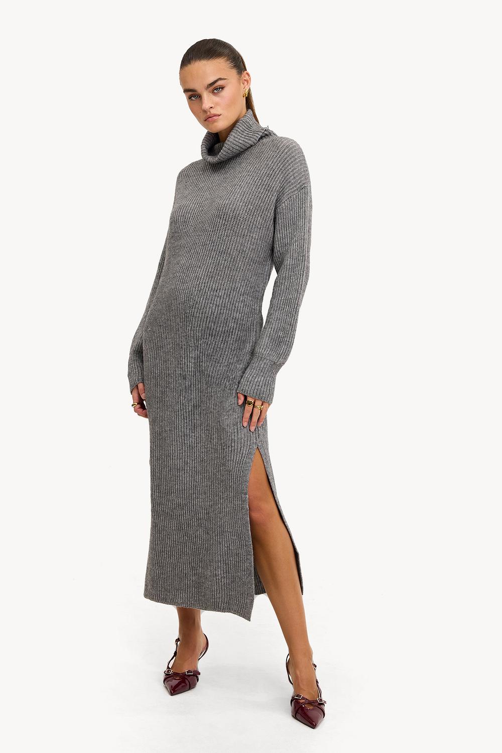 Maxivestido color gris