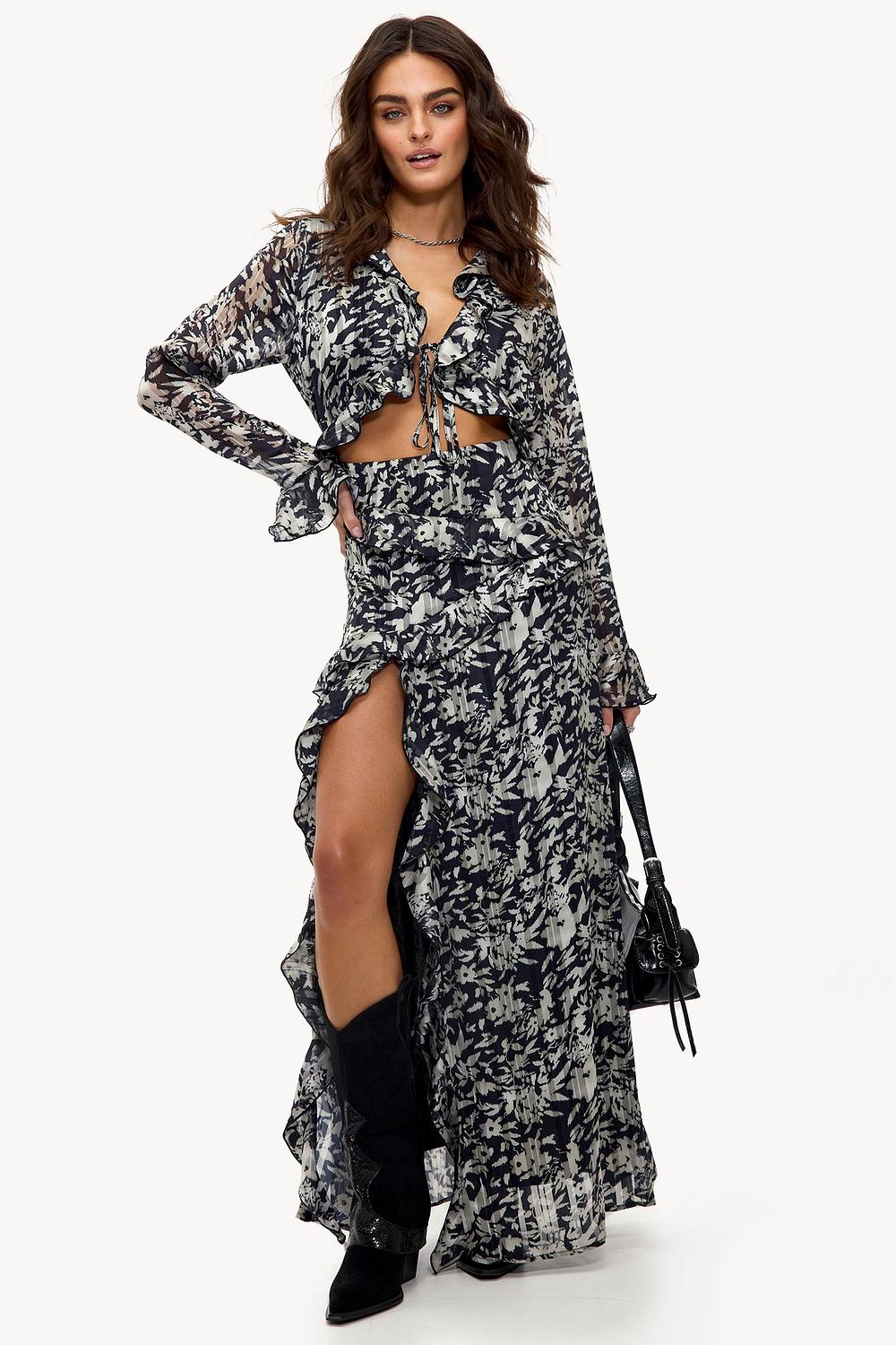Black maxi dress