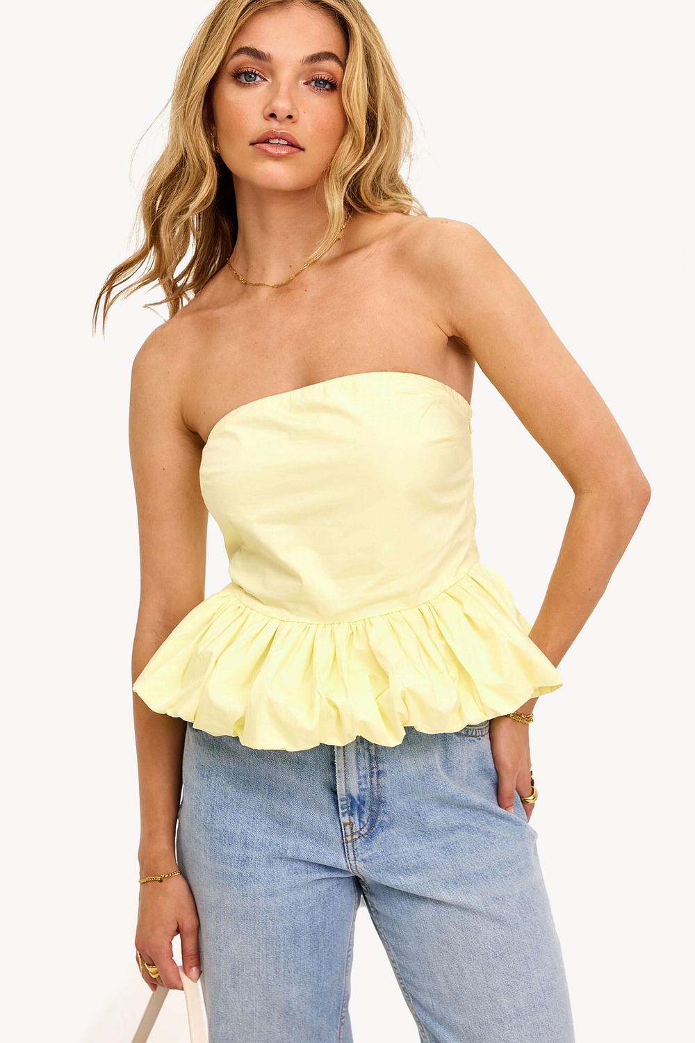 Yellow bandeau cheap
