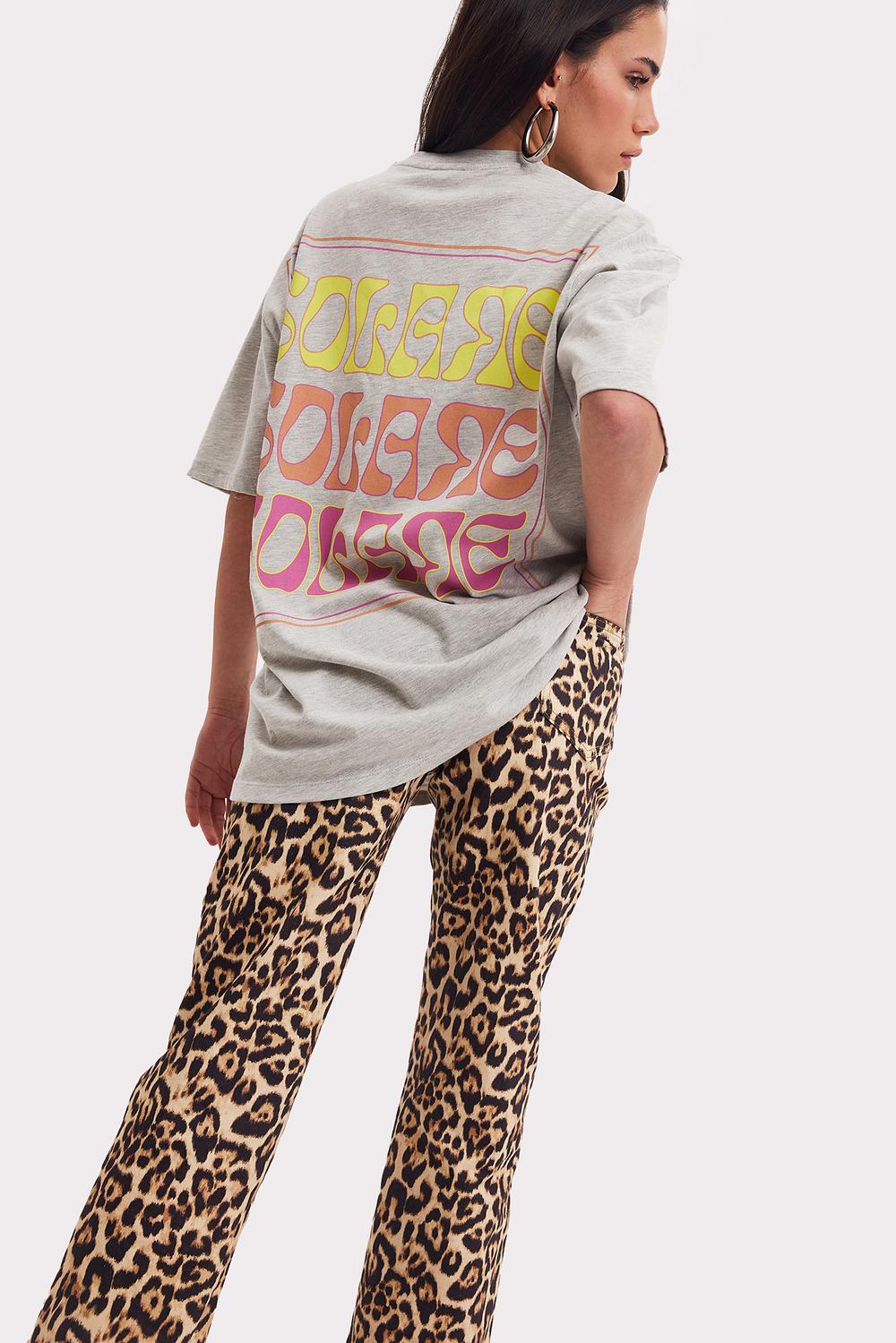 T-shirt affirmé gris