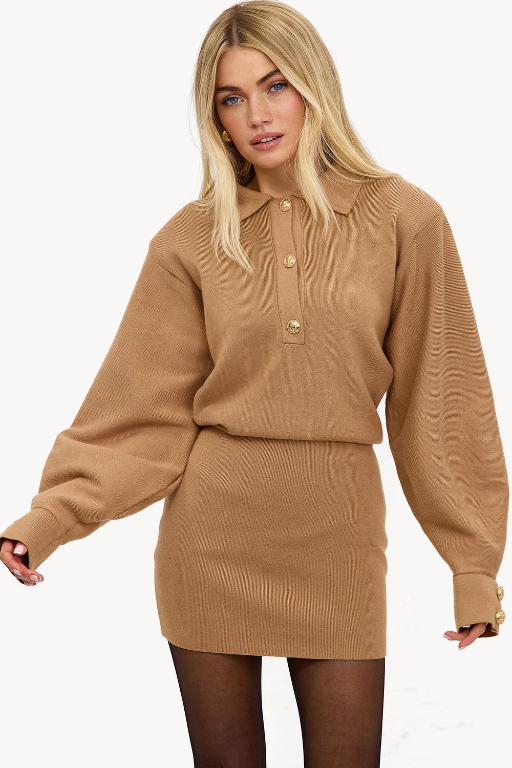Mini robe marron