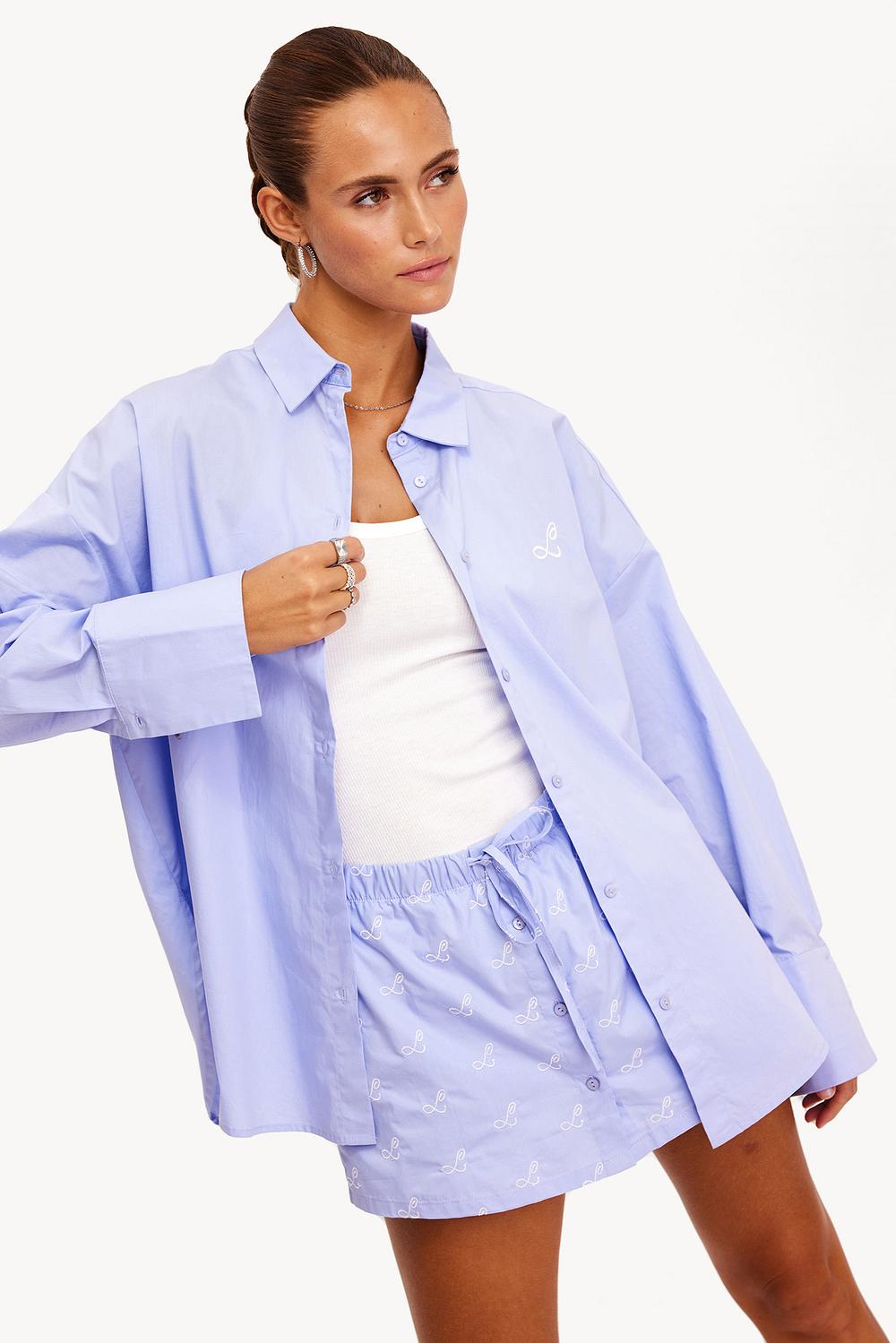 Light blue blouse
