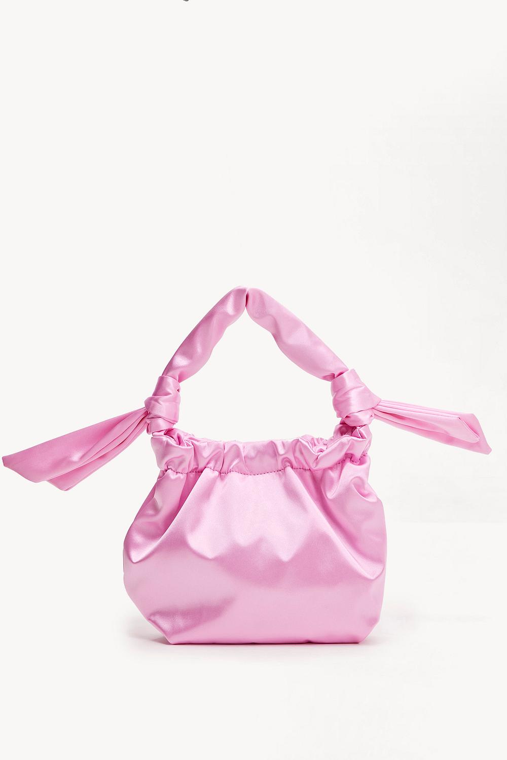Bolso de mano rosa claro