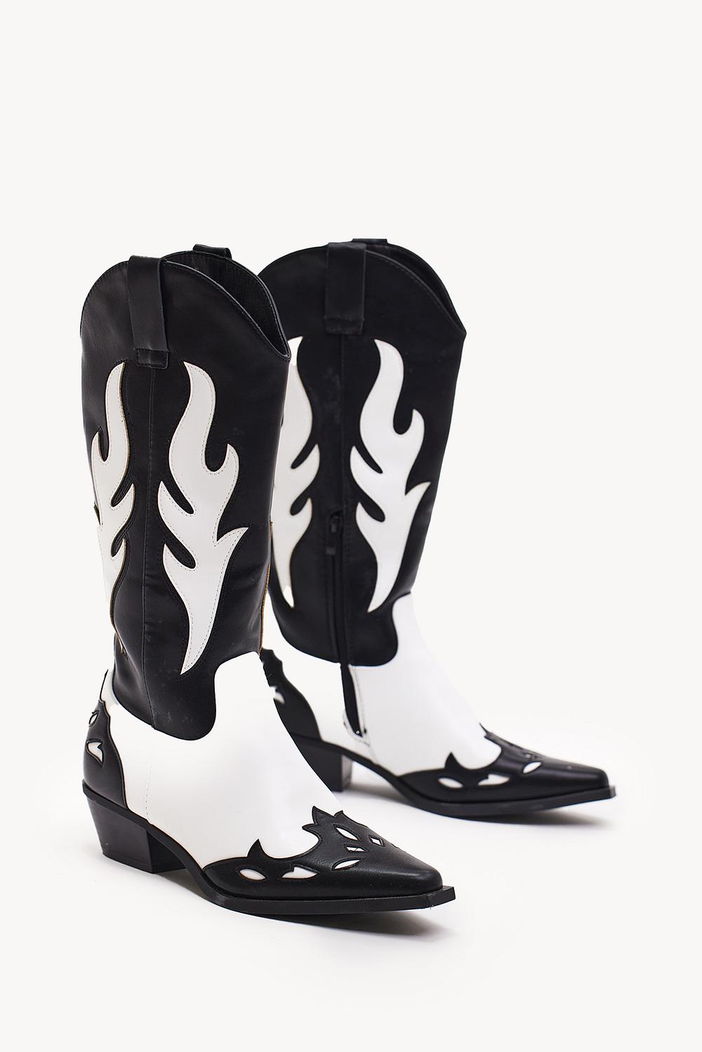 Bottes de cowboy noires