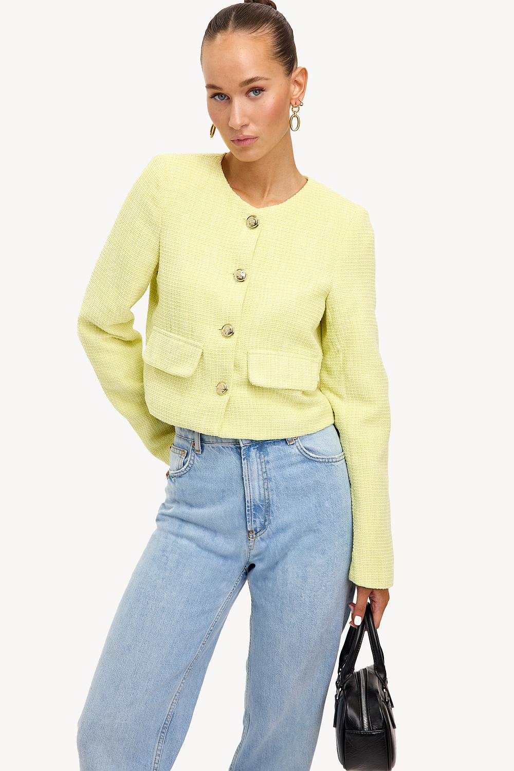Chaqueta amarillo claro