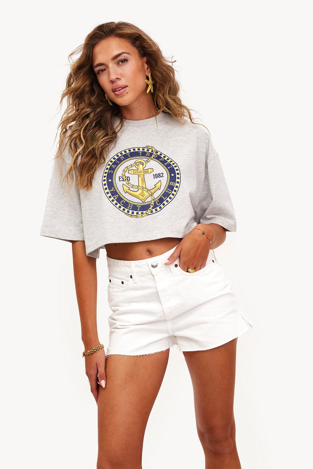 T-shirt de caractère gris