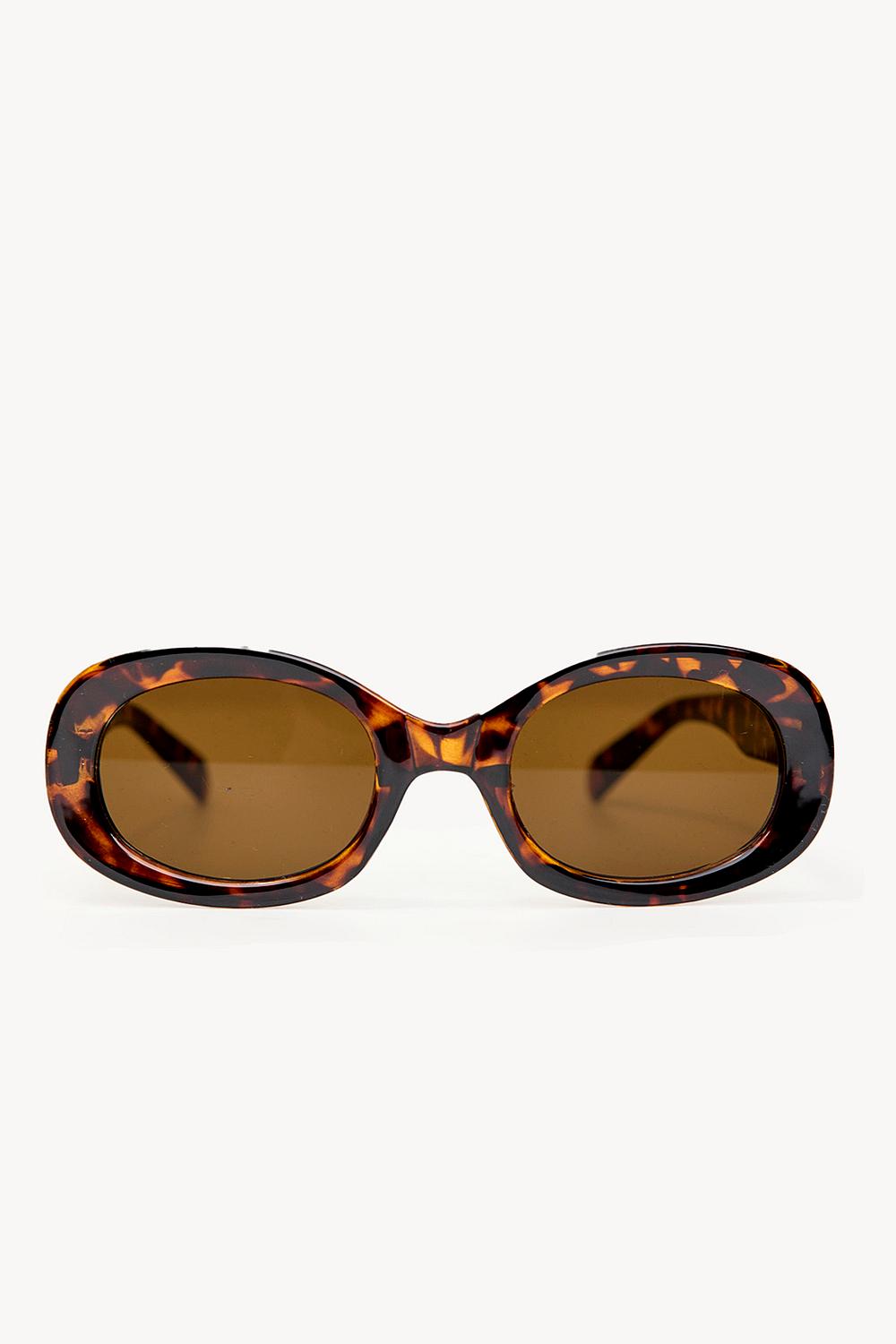Lunettes de soleil marron