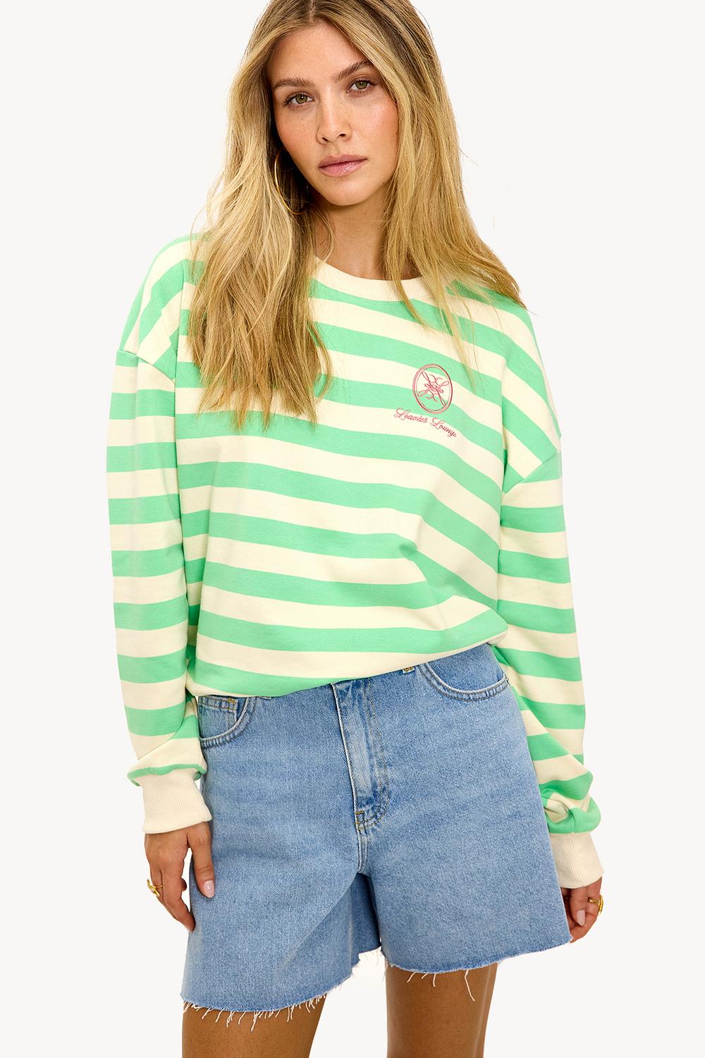 Jersey de rayas verde