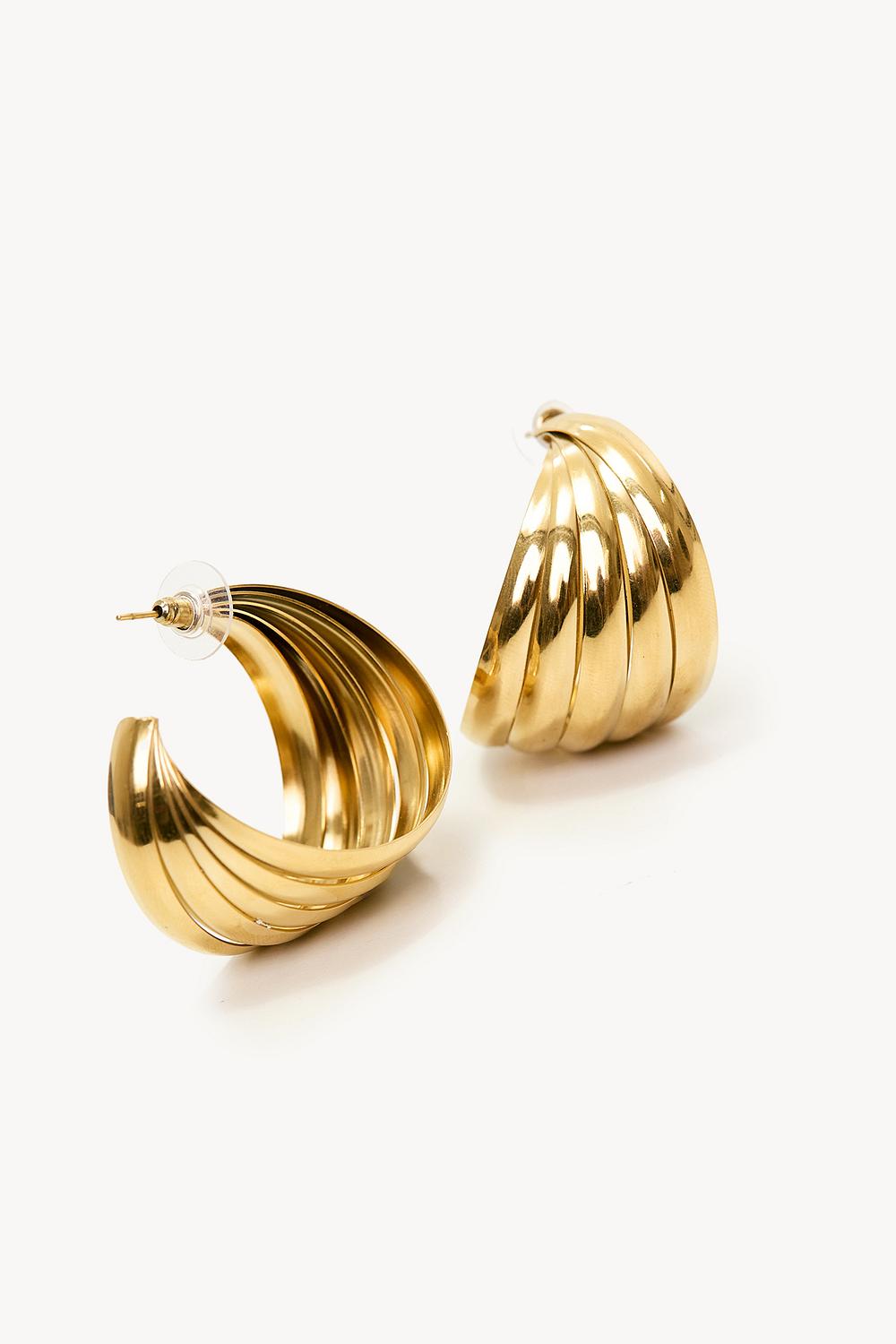 Boucles d'oreilles dorées